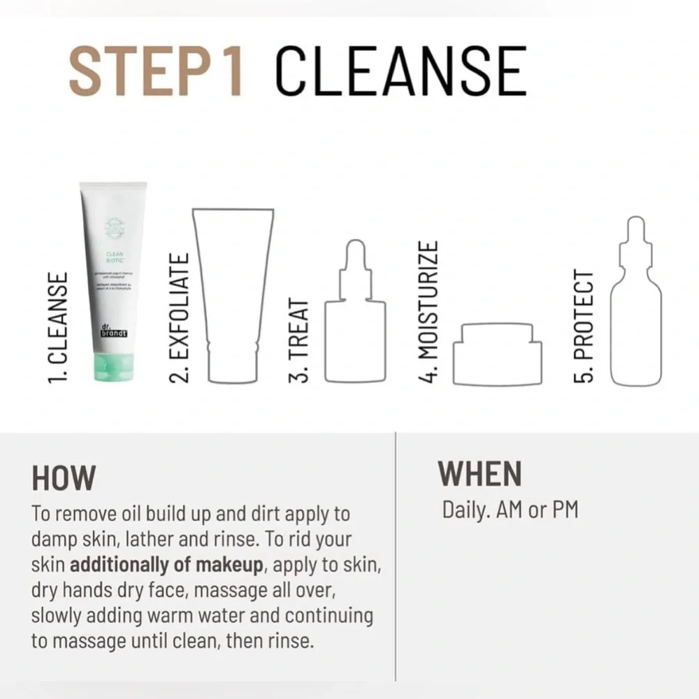 Dr. Brandt Clean Biotic - pH Balanced Yogurt Cleanser  - 3.5 fl oz - Picture 10 of 12